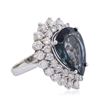 Image 1 : 14KT White Gold 12.42 ctw Topaz and Diamond Ring