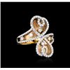 Image 1 : 18KT Yellow Gold 1.25 ctw Diamond Ring