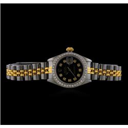 Rolex 18KT Two-Tone Diamond DateJust Ladies Watch