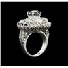 Image 3 : 7.14 ctw Black Diamond Ring - 14KT White Gold