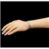 Image 4 : 3.20 ctw Diamond Bracelet - 18KT White Gold