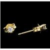 Image 1 : 0.10 ctw Diamond Stud Earrings - 14KT Yellow Gold