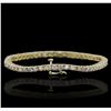 Image 2 : 14KT Yellow Gold 4.91 ctw Diamond Bracelet