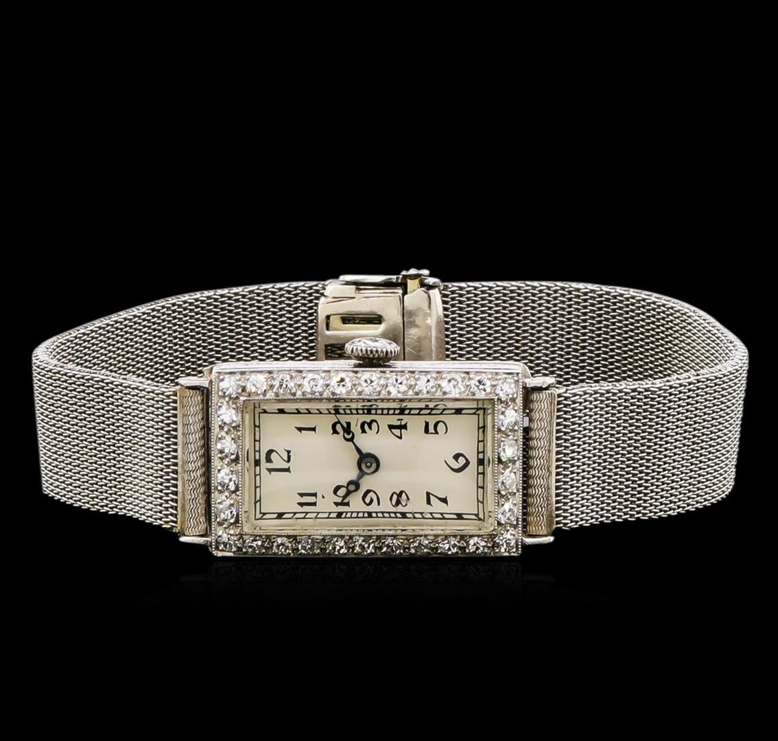 Ladies Vintage Platinum 0.52 ctw Diamond Watch