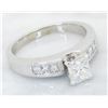 Image 1 : 1.00 ctw Diamond Ring - 14KT White Gold