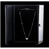Image 3 : 14KT White Gold GIA Certified 1.70 ctw Diamond Necklace
