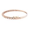 Image 2 : 14KT Rose Gold 1.70 ctw Diamond Bangle Bracelet