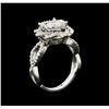 Image 3 : 14KT White Gold 1.37 ctw Diamond Ring