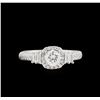 Image 2 : 1.30 ctw Diamond Ring - 18KT White Gold