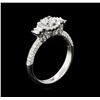 Image 3 : 1.30 ctw Diamond Ring - 18KT White Gold