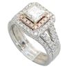 Image 3 : 1.75 ctw Certified Diamond Ring - 14KT White and Rose Gold