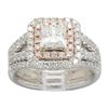 Image 4 : 1.75 ctw Certified Diamond Ring - 14KT White and Rose Gold