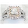 Image 6 : 1.75 ctw Certified Diamond Ring - 14KT White and Rose Gold