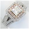 Image 8 : 1.75 ctw Certified Diamond Ring - 14KT White and Rose Gold