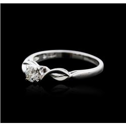 14KT White Gold 0.20 ctw Diamond Solitaire Ring