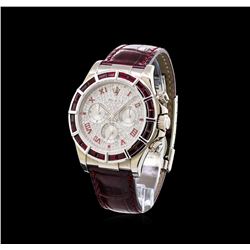 Rolex 18KT White Gold Ruby and Diamond Daytona Men's Watch