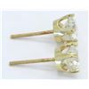 Image 8 : 2.06 ctw Diamond Stud Earrings - 14KT Yellow Gold