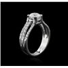 Image 3 : 14KT White Gold 1.45 ctw Diamond Ring