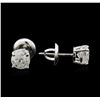 Image 2 : 1.35 ctw Diamond Stud Earrings - 14KT White Gold
