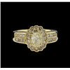 Image 2 : 14KT Yellow Gold 1.23 ctw Diamond Ring