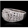Image 1 : 18KT White Gold 2.23 ctw Diamond Ring
