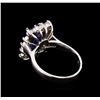 Image 3 : 2.76 ctw Tanzanite and Diamond Ring - 14KT White Gold