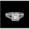 Image 2 : 1.41 ctw Diamond Ring - 14KT White Gold