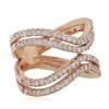 Image 1 : 18KT Rose Gold 0.90 ctw Diamond Ring