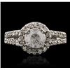 Image 2 : 14KT White Gold 1.77 ctw Diamond Ring