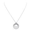 Image 2 : 14KT White Gold 0.90 ctw Diamond Pendant With Chain