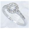 Image 7 : 0.82 ctw  Diamond Ring - 14KT White Gold