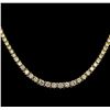 Image 1 : 7.52 ctw Diamond Necklace - 14KT Yellow Gold