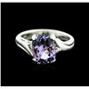 Image 2 : 14KT White Gold 2.08 ctw Tanzanite and Diamond Ring