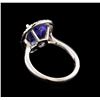 Image 3 : 3.58 ctw Tanzanite and Diamond Ring - 14KT White Gold