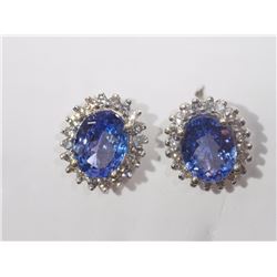 #64-14K GOLD TANZANITE & DIAMOND