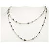 Image 1 : #36-STERLING SILVER SAPPHIRE NECKLACE
