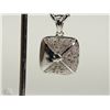 Image 1 : #30-STERLING SILVER DIAMOND PENDANT