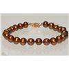 Image 1 : #17-14K GOLD CLASP PEARL BRACELET