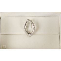 #54-STERLING SILVER DIAMOND PENDANT