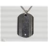 Image 2 : #16-TITANIUM DIAMOND PENDANT NECKLACE
