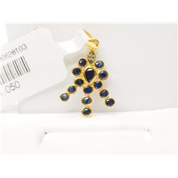 #45-22KT GOLD SAPPHIRE PENDANT