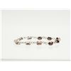 Image 2 : #18-STERLING SILVER GARNET BRACELET