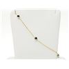 Image 1 : #26-14KT GOLD BLACK DIAMOND BRACELET