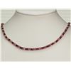 Image 1 : #17-STERLING SILVER SAPPHIRE AND RUBY NECKLACE