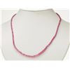 Image 1 : #50-18KT GOLD CLASP RUBY NECKLACE