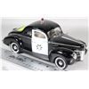 Image 1 : NO. 73108(69912) 1:18 SCALE 1940 FORD SEDAN POLICE