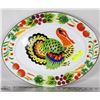Image 1 : LARGE VINTAGE METAL TURKEY PLATTER