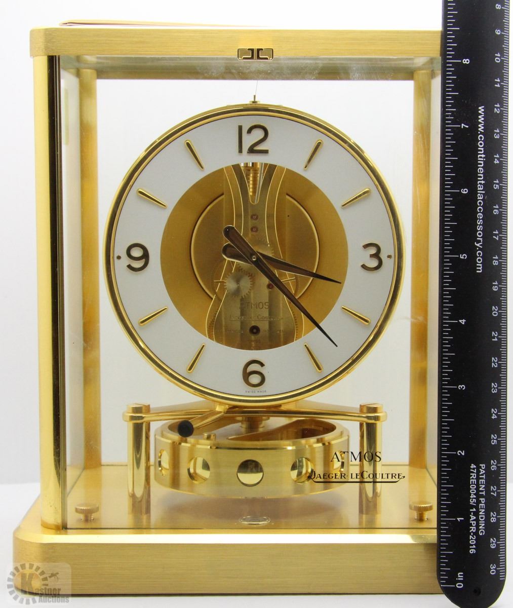 VINTAGE ATMOS JAEGER LECOULTRE BRASS CLOCK 61432