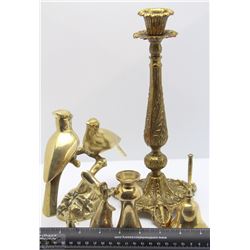 BRASS ORNAMENTS MADE IN INDIA  AND 1 FROM ENGLAND