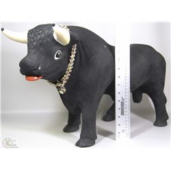 VINTAGE RAGING BULL PIGGY BANK